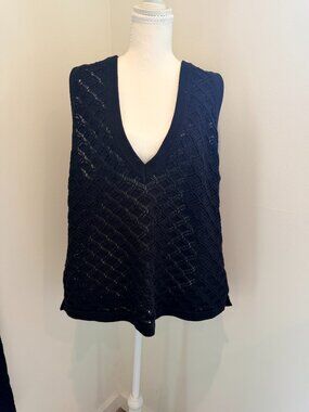 SABO Chic Mesh Polo Resort Top Size M/NWT